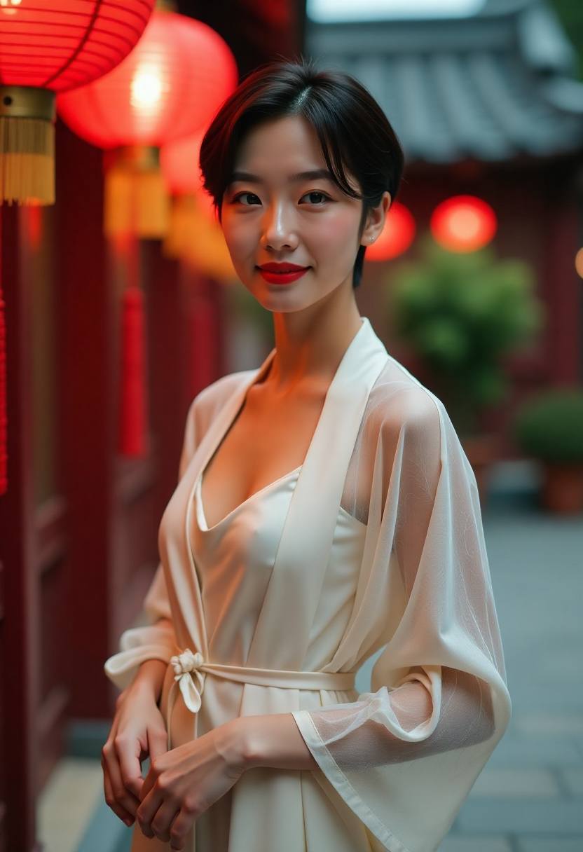 老街小铺与窗边的午后光线