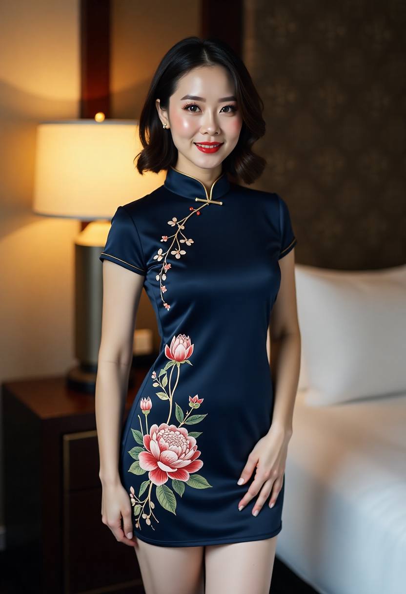 两位演员在片场对照台词